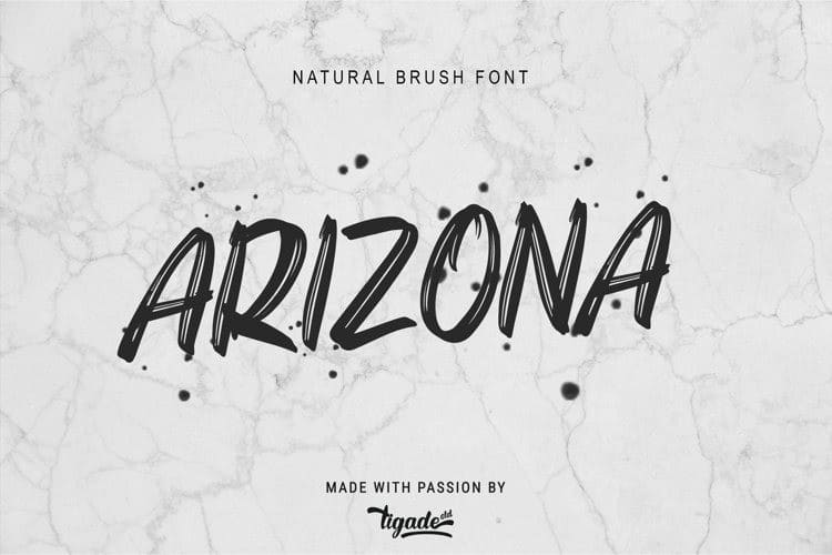 Arizona Brush Font - Download Free Font