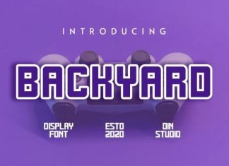 Backyard Display Font