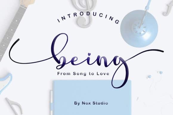 Being Human Calligraphy Font
