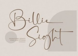 Billie Sight Calligraphy Font