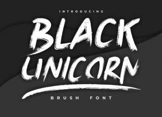 Black Unicorn Brush Font