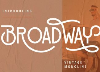 Broadway Display Font
