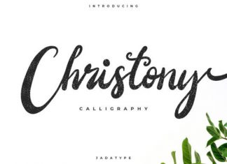 Christony Bold Script Font