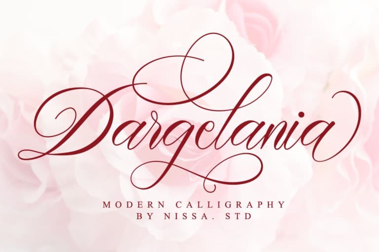 Dargelania – Calligraphy Font