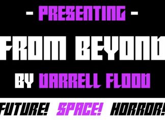From Beyond Display Font