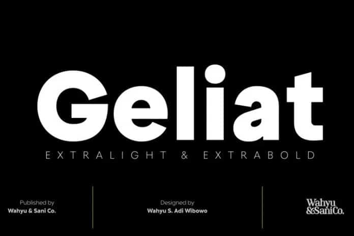 Geliat Sans Serif Font Befonts Com