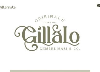 Gillalo Serif Font