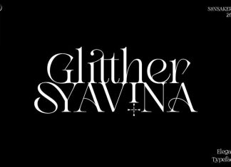 Glitther Syavina Serif Font