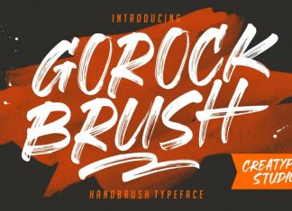 Gorock Brush Font