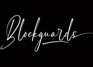 Blockguards Script Font