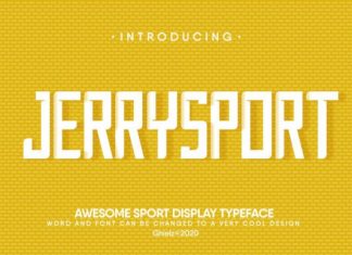 JerrySport Display Font