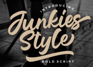 Junkies Style Brush Font