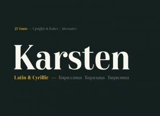 Karsten Serif Font