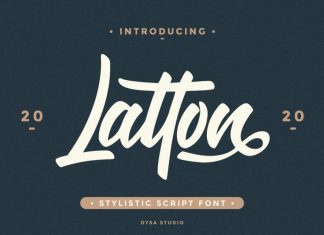 Latton Brush Font