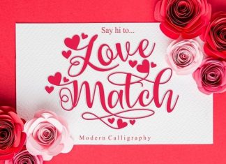 Love Match Calligraphy Font