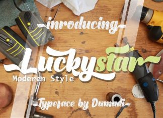 Luckystar Bold Script Font