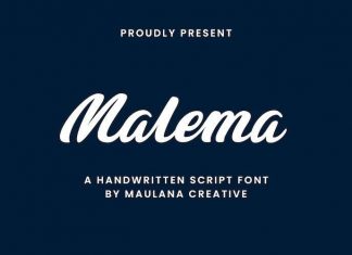 Malema Handwritten Font