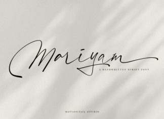 Mariyam Script Font