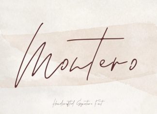 Montero Handwritten Font