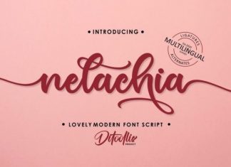 Nelachia Calligraphy Font