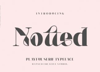 Notted Display Font