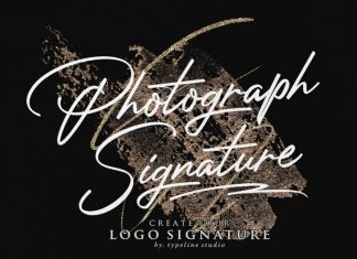 Photograph Signature Logo Font