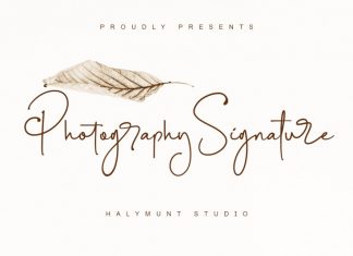 Photography Signature Script Font