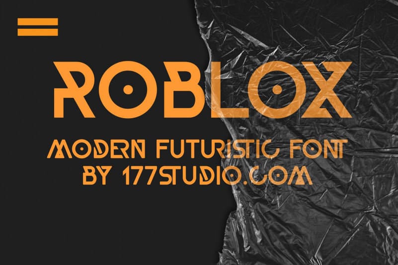 Roblox Font Text Effect and Logo Design Font