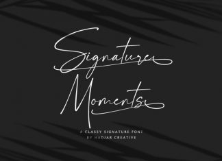 Signature Moments Handwritten Font