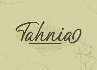 Tahnia Script Font