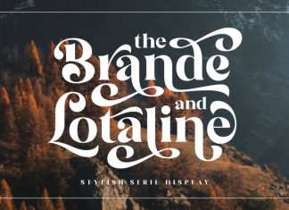 The Brande and Lotaline Serif Font