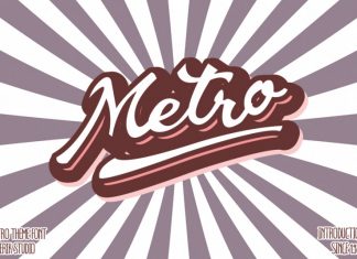 Metro Script Font
