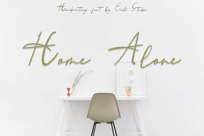 Home Alone Script Font LaptrinhX