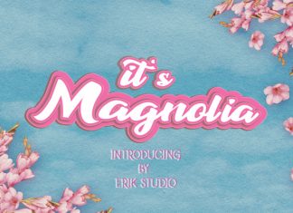 It’s Magnolia Bold Script Font
