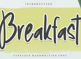Breakfast Brush Font