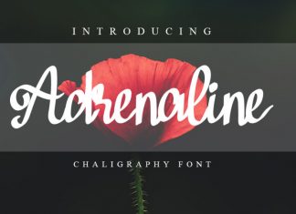 Adrenaline Brush Font