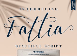 Fattia Script Font