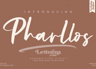 Pharllos Brush Font