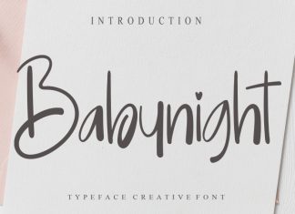 Babynight Script Font