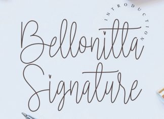 Bellonitta Signature Script Font