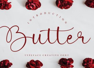 Butter Calligraphy Font