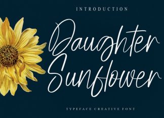 Daughter Sunflower Script Font
