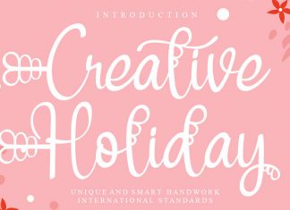 Creative Holiday Script Font