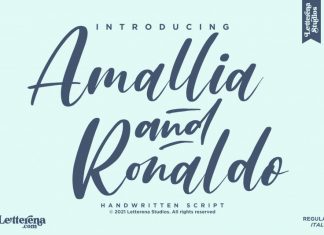 Amallia and Ronaldo Script Font