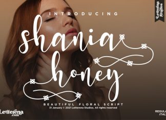 Shania Honey Calligraphy Font