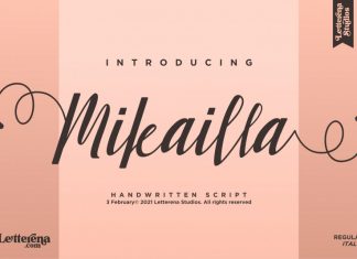 Mikailla Calligraphy Font