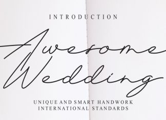 Awesome Wedding Handwritten Font