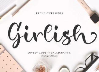 Girlish Lovely Calligraphy Font