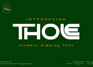 Thole Display Font