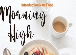 Morning High Script Font
